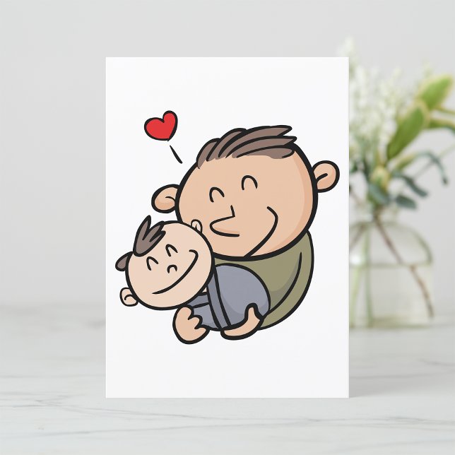 Father And Baby Invitation (Creator Uploaded)