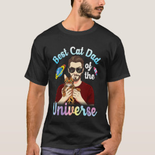 Father and Bengal Best Cat Dad of The Universe Coo T-Shirt