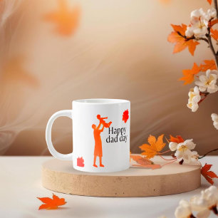 Father and Child Silhouette Mug - First Father'