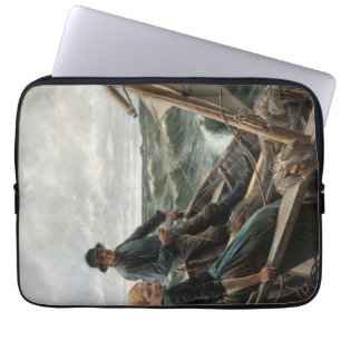 Father and Daughter at Sea (by Albert Edelfelt) Laptop Sleeve