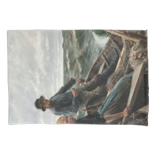 Father and Daughter at Sea (by Albert Edelfelt) Pillowcase
