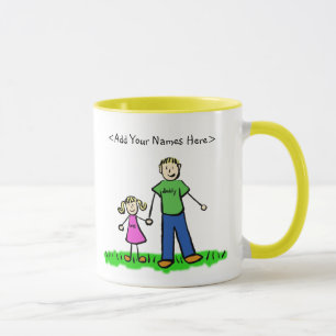 Father and Daughter Blonde Mug (Customise Names)