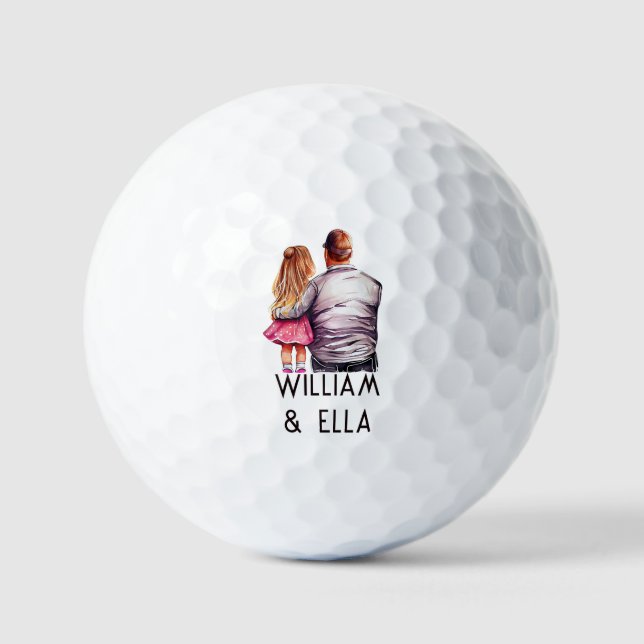 Father and Daughter Bond (10) Golf Balls (Front)