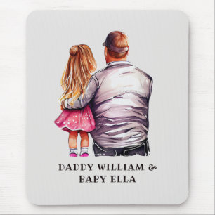 Father and Daughter Bond (10) Mouse Pad