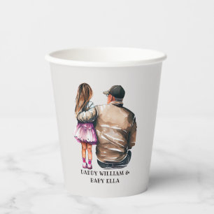 Father and Daughter Bond (11) Paper Cups