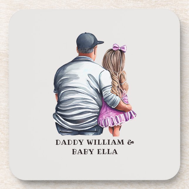 Father and Daughter Bond (12) Coaster (Front)