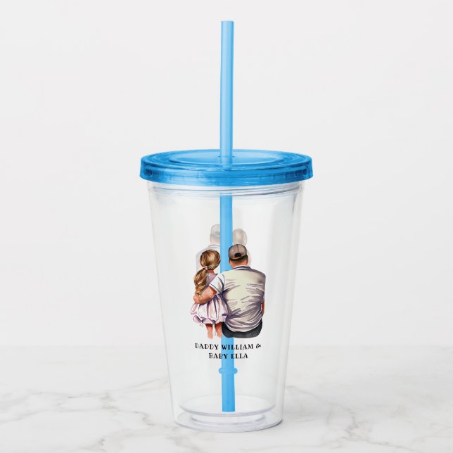 Father and Daughter Bond (13) Acrylic Tumbler (Front)