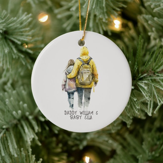 Father and Daughter Bond (2) Ceramic Ornament (Tree)
