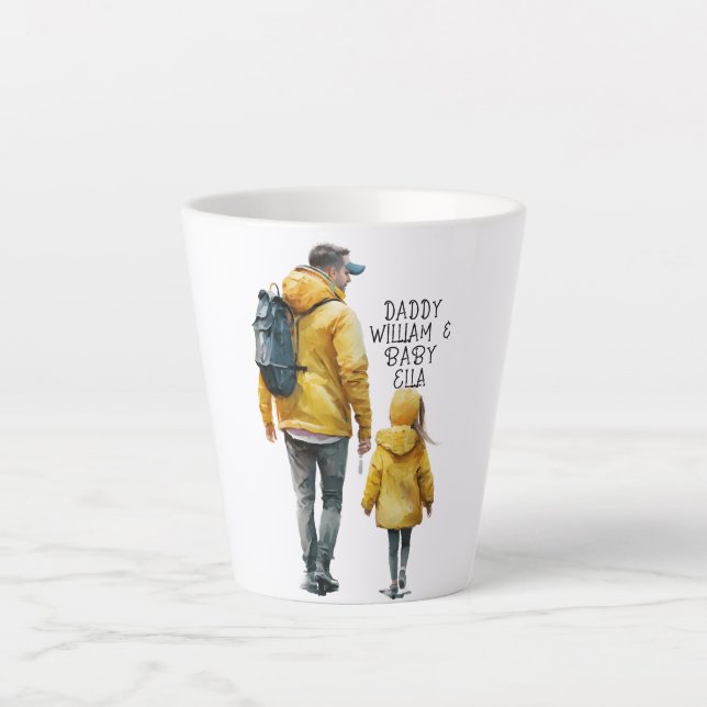 Father and Daughter Bond (3) Latte Mug (Front)
