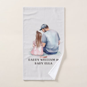 Father and Daughter Bond (7) Bath Towel Set