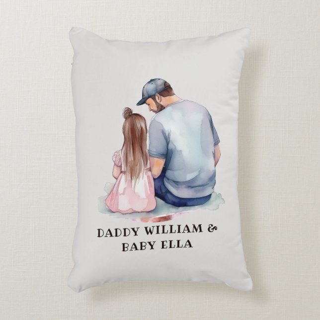 Father and Daughter Bond (7) Decorative Cushion (Front(Vertical))