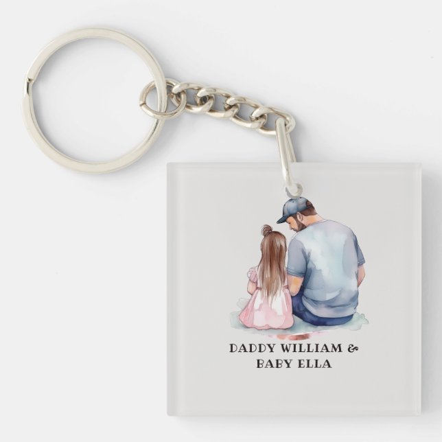 Father and Daughter Bond (7) Key Ring (Front)