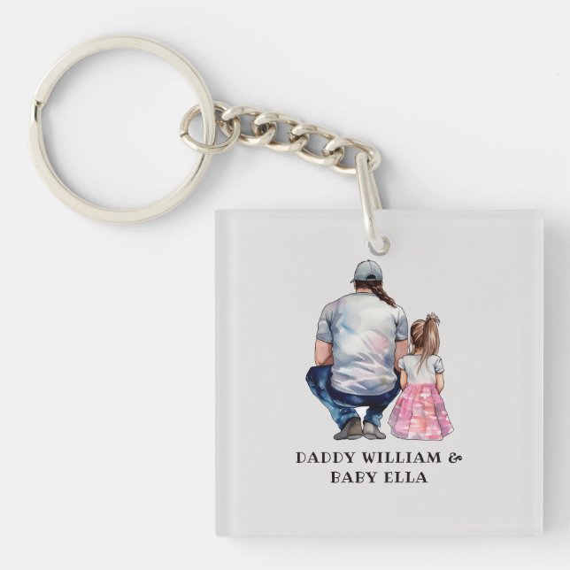 Father and Daughter Bond (8) Key Ring (Front)