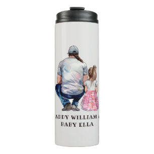 Father and Daughter Bond (8) Thermal Tumbler