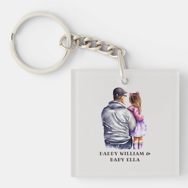 Father and Daughter Bond (9) Key Ring (Front)