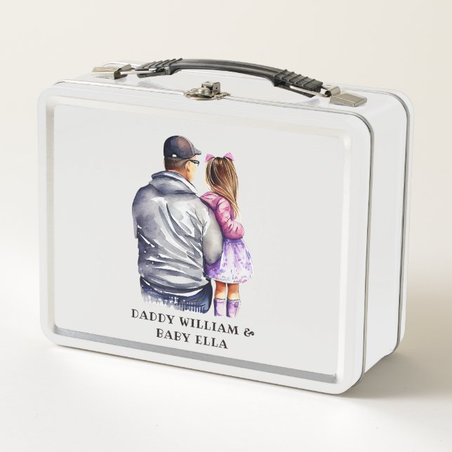 Father and Daughter Bond (9) Metal Lunch Box (Front)