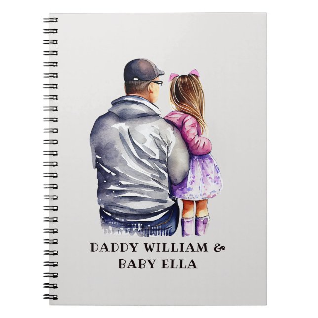 Father and Daughter Bond (9) Notebook (Front)