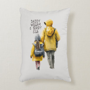 Father and Daughter Bond Decorative Cushion