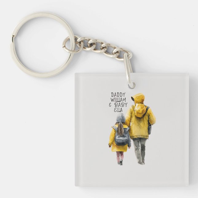 Father and Daughter Bond Key Ring (Front)