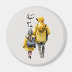 Father and Daughter Bond Magnet