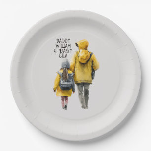 Father and Daughter Bond Paper Plate