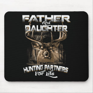 Father And Daughter Hunting Partners For Life Deer Mouse Pad