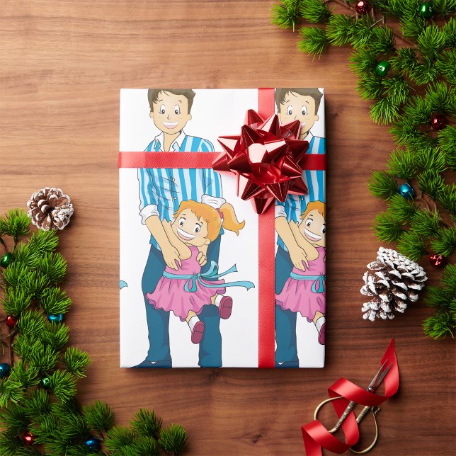 Father And Daughter Wrapping Paper (Creator Uploaded)