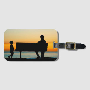 Father and Kid Luggage Tag