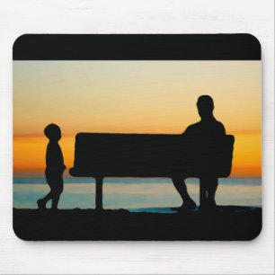 Father and Kid Mouse Pad