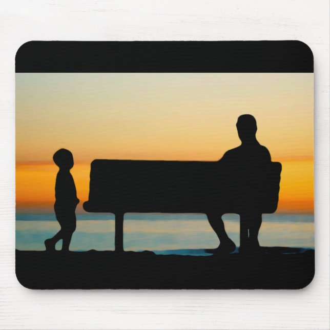 Father and Kid Mouse Pad (Front)