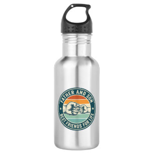 Father and Son Best Friends Vintage Fist Bump Shir 532 Ml Water Bottle