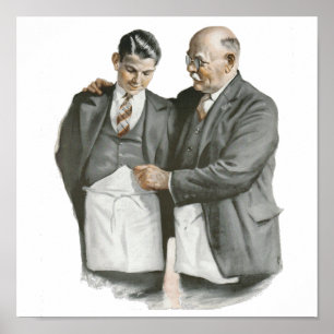 FATHER and Son Canvas Poster