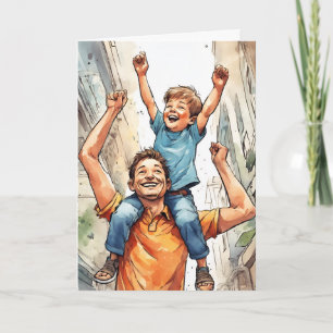 Father and Son Card