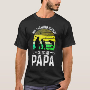 Father And Son Fishing Buddies For Fisherman Papa T-Shirt