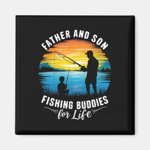 Father And Son Fishing Buddies For Life Magnet