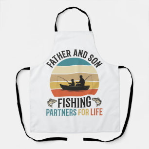 Father and Son Fishing Partners for Life Design_1 Apron