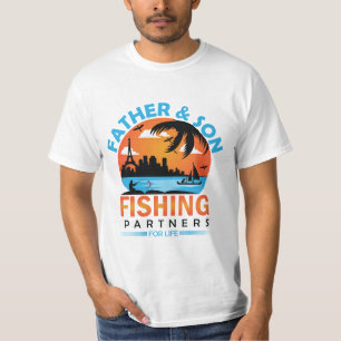 Father and Son Fishing Partners for Life T-Shirt