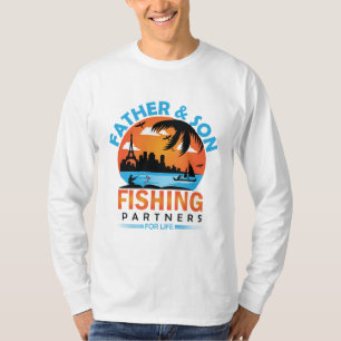 Father and Son Fishing Partners for Life T-Shirt