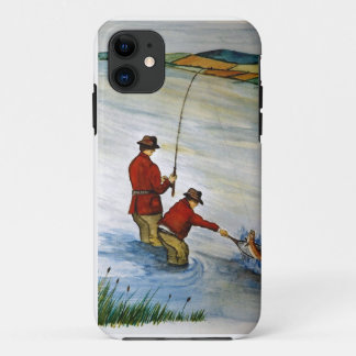 Father and son fishing trip iPhone 11 case