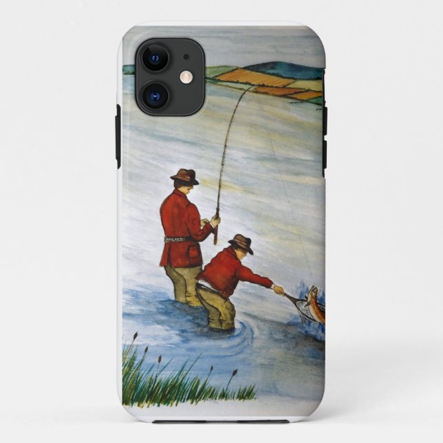 Father and son fishing trip Case-Mate iPhone case (Back)