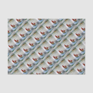 Father and son fishing trip tissue paper