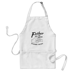 Father and Son Fist bump Standard Apron