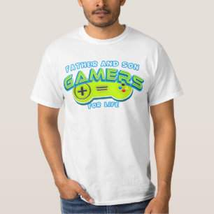 Father and Son Gamers For Life T-Shirt