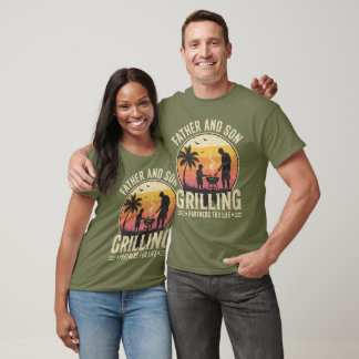 Father And Son Grilling Partners Retro Tee