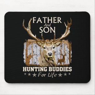 Father And Son Hunting Buddies For Life Hunter Hus Mouse Pad