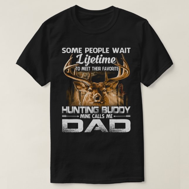 Father And Son Hunting Shirts Lifetime Dad's Buddy (Design Front)
