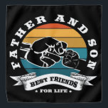 : Father and son matching blanket|Fathers day gift Bandana<br><div class="desc">A meaningful gift for father's day,  the emotional connection between father and son becomes stronger.</div>