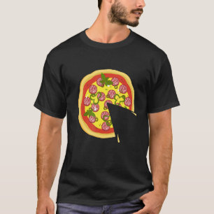Father And Son Pizza And Pizza Slice Matching Appa T-Shirt