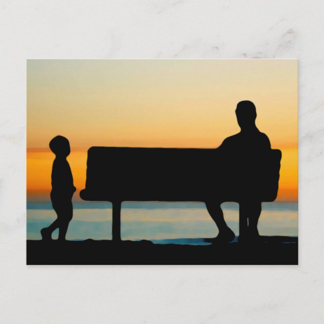 Father and Son Postcard (Front)