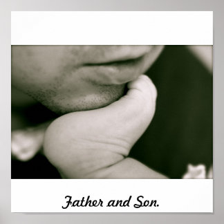 Father and son poster